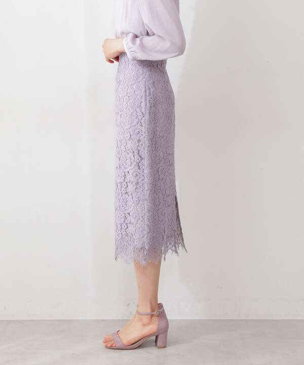 追加生産予約5月中旬 5月下旬入荷予定 031エクリュのみ ナローレーススカート Web限定カラー ミント Proportion Body Dressing サンエービーディーオンラインストア Sanei Online Store