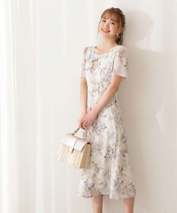 ファジーフラワープリントワンピース Proportion Body Dressing サンエービーディーオンラインストア Sanei Online Store