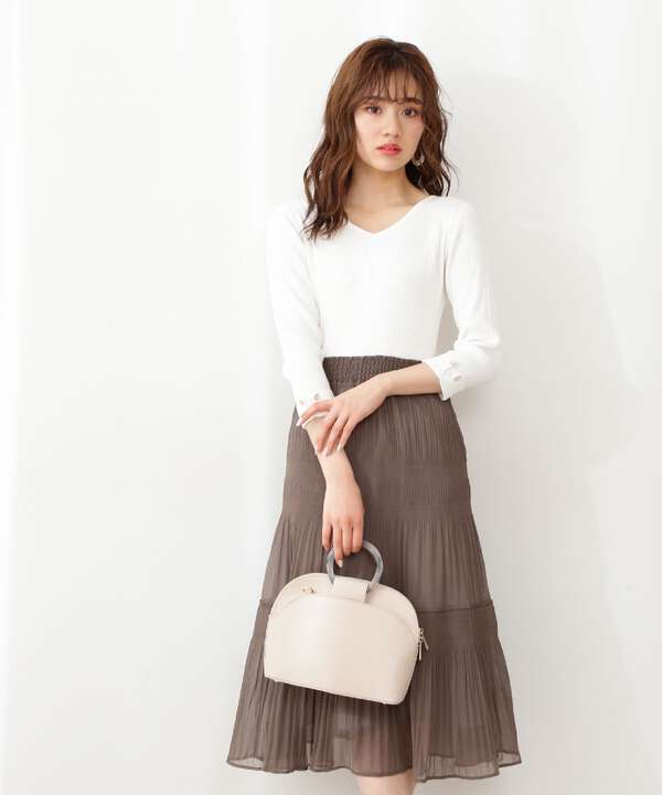 プリーツシフォンドッキングワンピース Proportion Body Dressing サンエービーディーオンラインストア Sanei Online Store