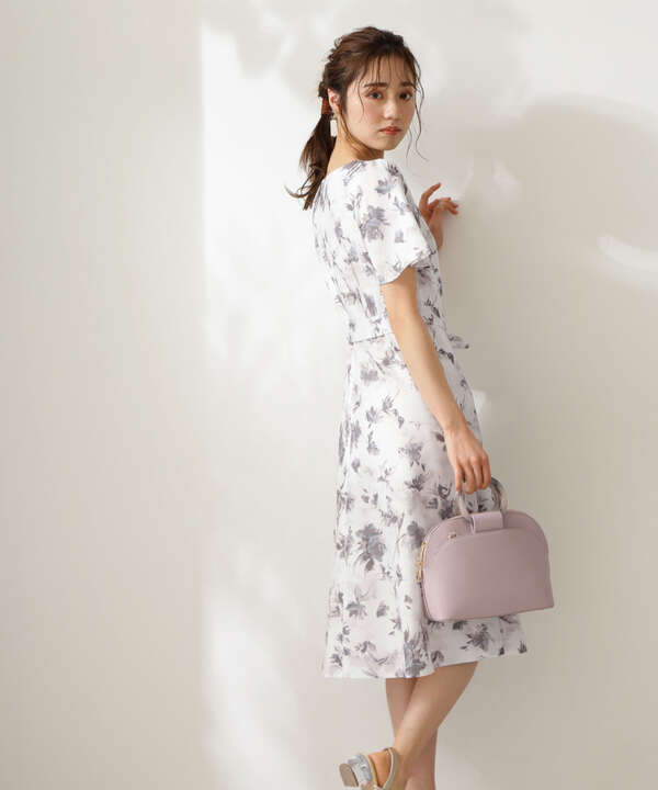 ペイントフラワーフレアワンピース Proportion Body Dressing サンエービーディーオンラインストア Sanei Online Store