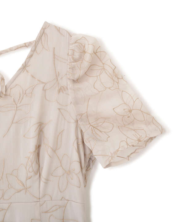 Edit Cologne バックシャン楊柳刺繍ワンピース Proportion Body Dressing サンエービーディーオンラインストア Sanei Online Store