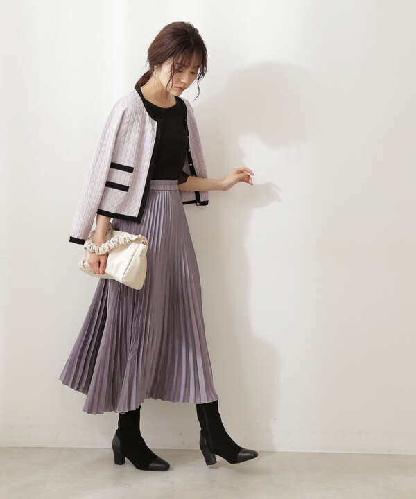 美人百花10月号 掲載商品 サテンプリーツスカート Proportion Body Dressing サンエービーディーオンラインストア Sanei Online Store