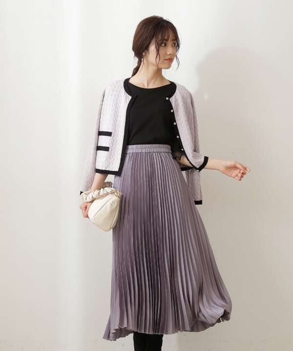 美人百花10月号 掲載商品 サテンプリーツスカート Proportion Body Dressing サンエービーディーオンラインストア Sanei Online Store