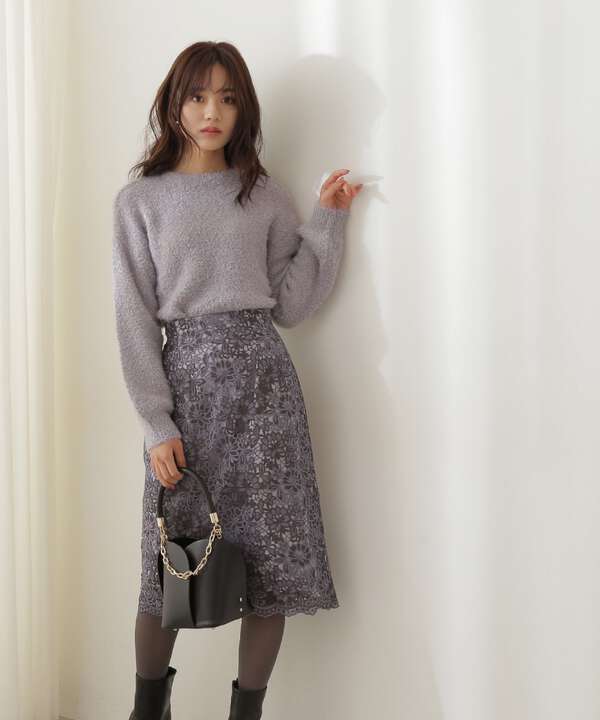 ツートーンケミカルレースタイトスカート Proportion Body Dressing サンエービーディーオンラインストア Sanei Online Store