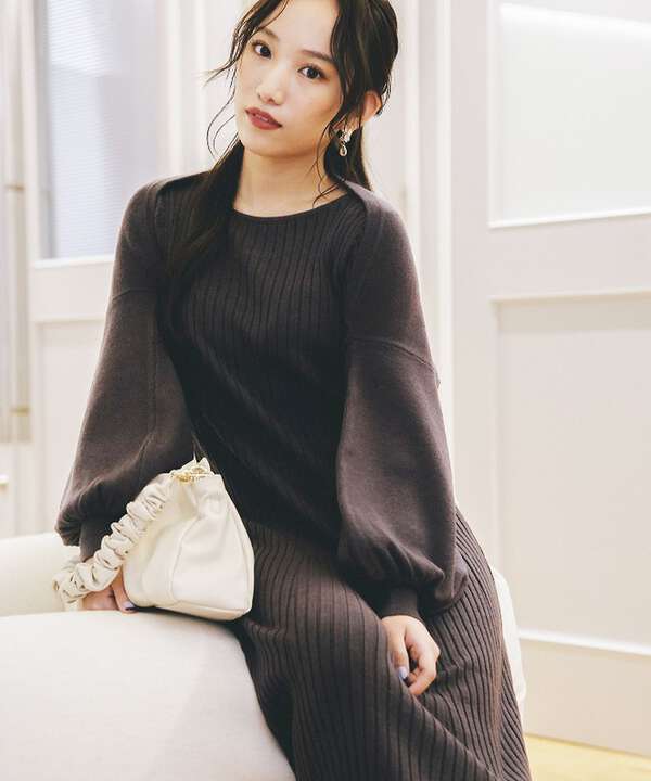 ボレロ付ニットワンピース Proportion Body Dressing サンエービーディーオンラインストア Sanei Online Store