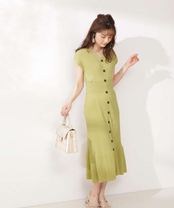 前後2wayマーメイドニットワンピース Web限定カラー パープル Proportion Body Dressing サンエービーディーオンラインストア Sanei Online Store