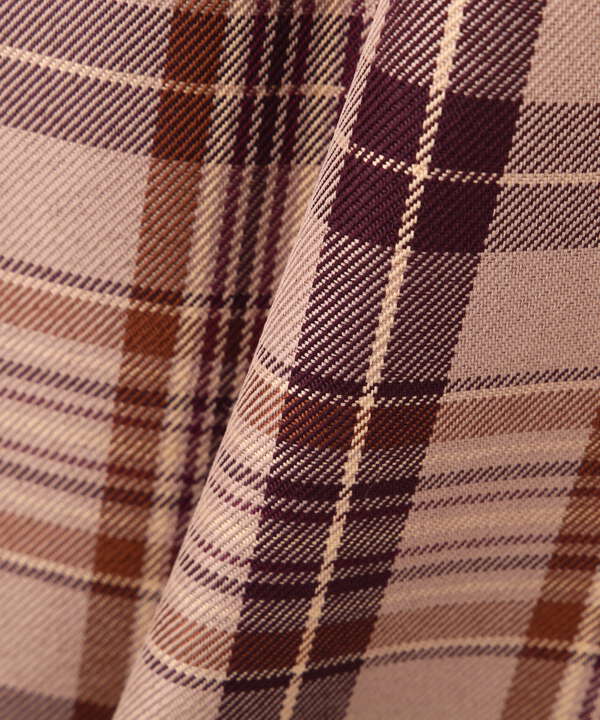 クラシカルチェック襟付きタイトワンピース Proportion Body Dressing サンエービーディーオンラインストア Sanei Online Store