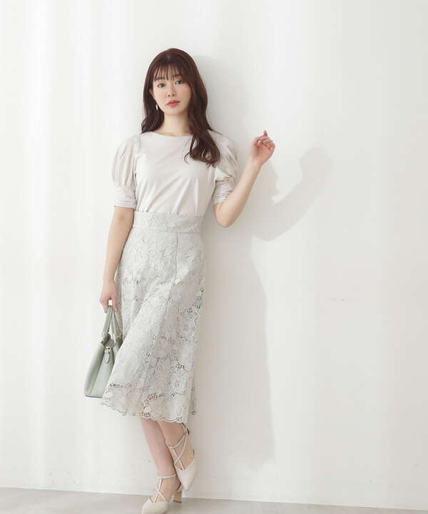ケミカルレースフレアスカート Proportion Body Dressing サンエービーディーオンラインストア Sanei Online Store