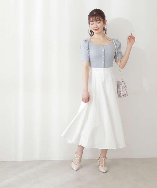 ロングカラーフレアスカート Proportion Body Dressing サンエービーディーオンラインストア Sanei Online Store