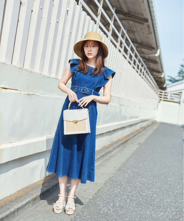 美人百花6月号タイアップ商品 デニムマーメイドワンピース Proportion Body Dressing サンエービーディーオンラインストア Sanei Online Store