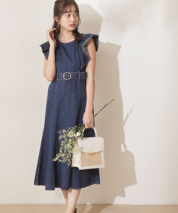 美人百花6月号タイアップ商品 デニムマーメイドワンピース Proportion Body Dressing サンエービーディーオンラインストア Sanei Online Store