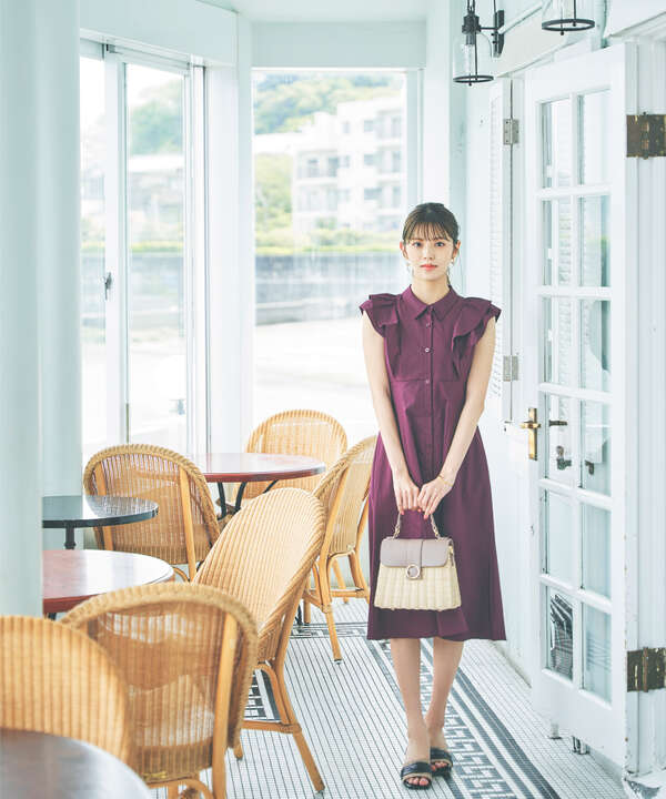 ラッフルシャツワンピース Proportion Body Dressing サンエービーディーオンラインストア Sanei Online Store