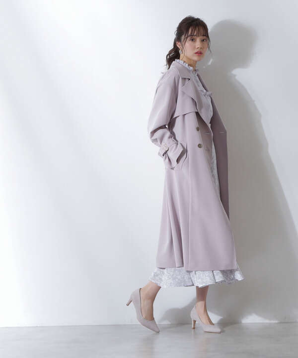 ボリュームスリーブトレンチコート Proportion Body Dressing サンエービーディーオンラインストア Sanei Online Store