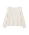ピンタックラッフルブラウス