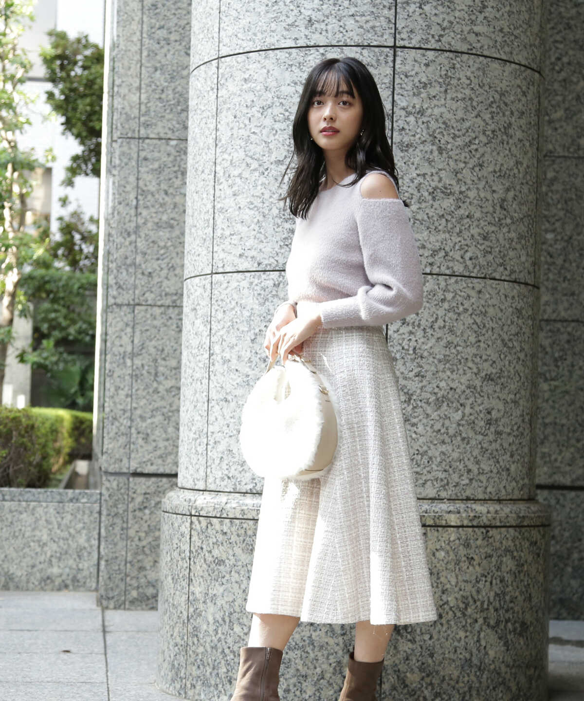 フェミニンツイードフレアスカート | PROPORTION BODY DRESSING 