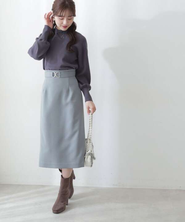 先行予約10月下旬 11月上旬入荷予定 ベルトデザインタイトスカート Proportion Body Dressing サンエービーディーオンラインストア Sanei Online Store