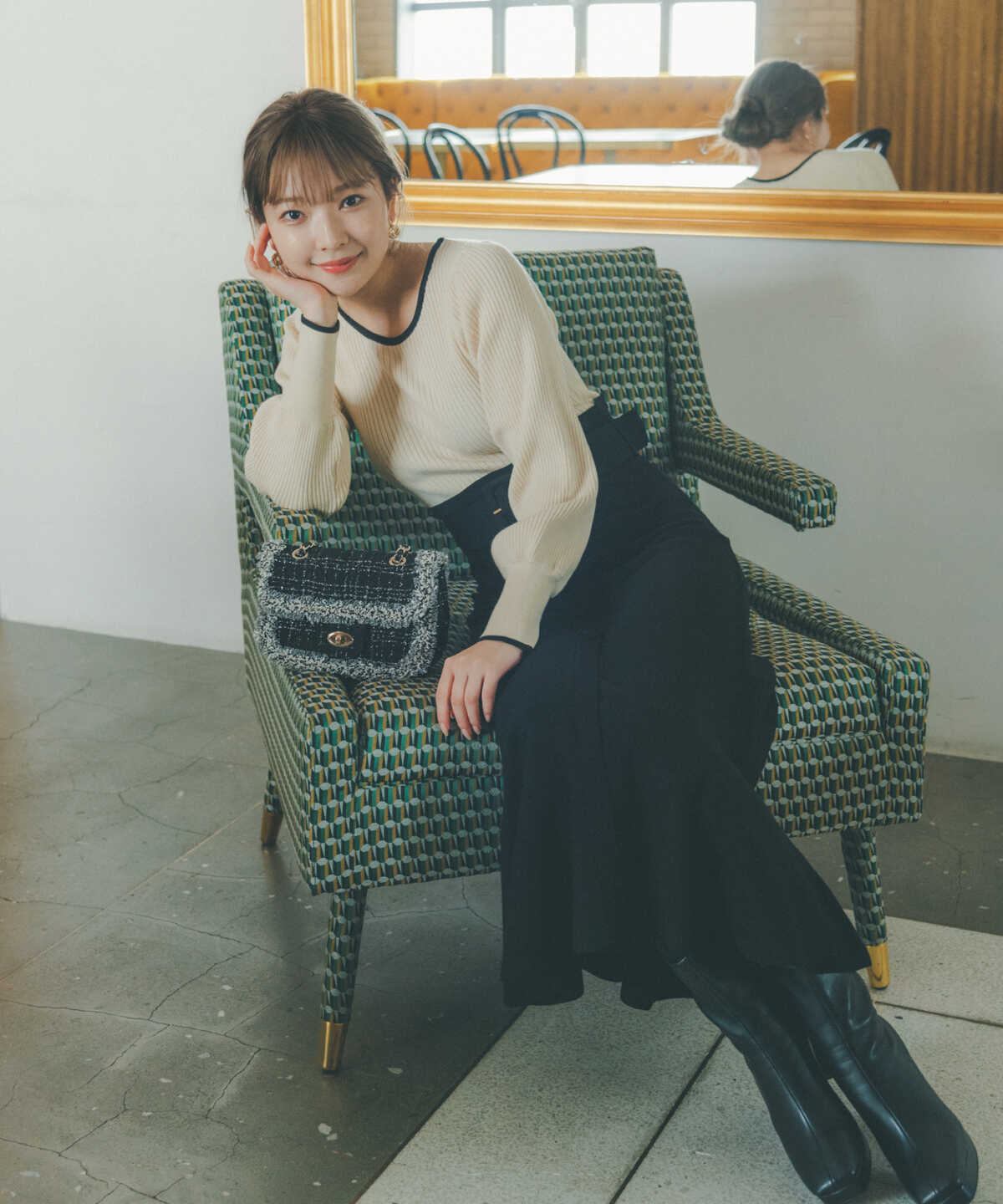 バイカラーニットワンピース Proportion Body Dressing サンエービーディーオンラインストア Sanei Online Store