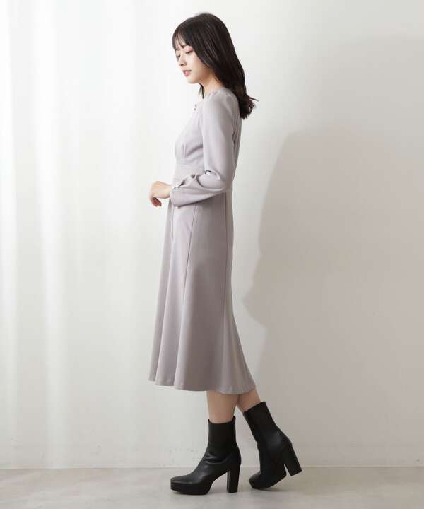 パールキーネックマーメイドワンピース(1212240021) | PROPORTION パールキーネックマーメイドワンピース(1212240021) | PROPORTION