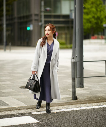 ウールガウンコート