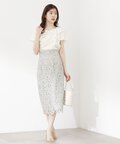 【美人百花6月号掲載 休井美郷さん着用商品】【鈴木愛理さん着用商品】バックリボンラッフルブラウス WEB限定：ライトブルー