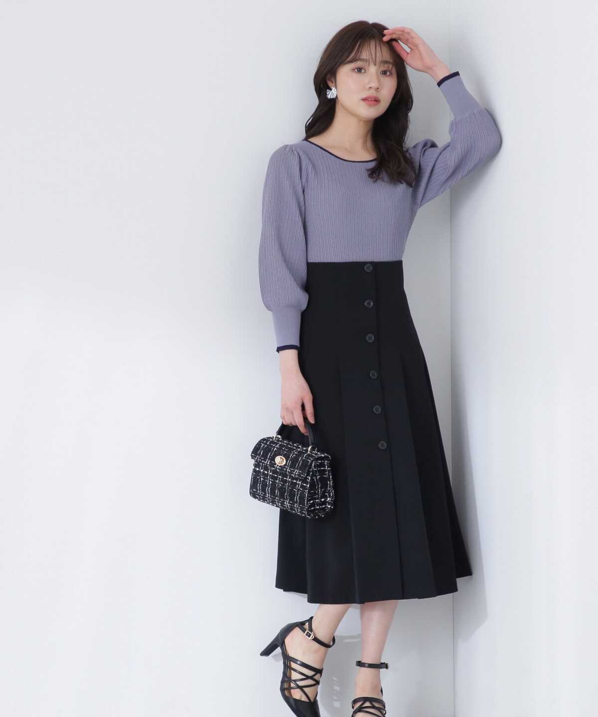 フロント釦フレアスカート | PROPORTION BODY DRESSING | サンエービー 