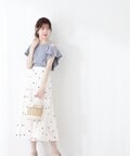 【美人百花5月号掲載 タイアップ休井美郷さん着用商品】タフタスカート