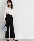 ハイウエストストレートパンツ