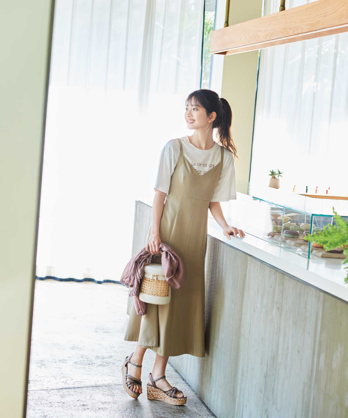 PROPORTION BODY DRESSING キャミワンピース-