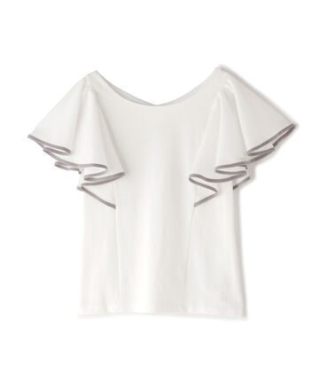 【先行予約5月中旬-5月下旬入荷予定】2ＷayバイカラーラッフルＴシャツ