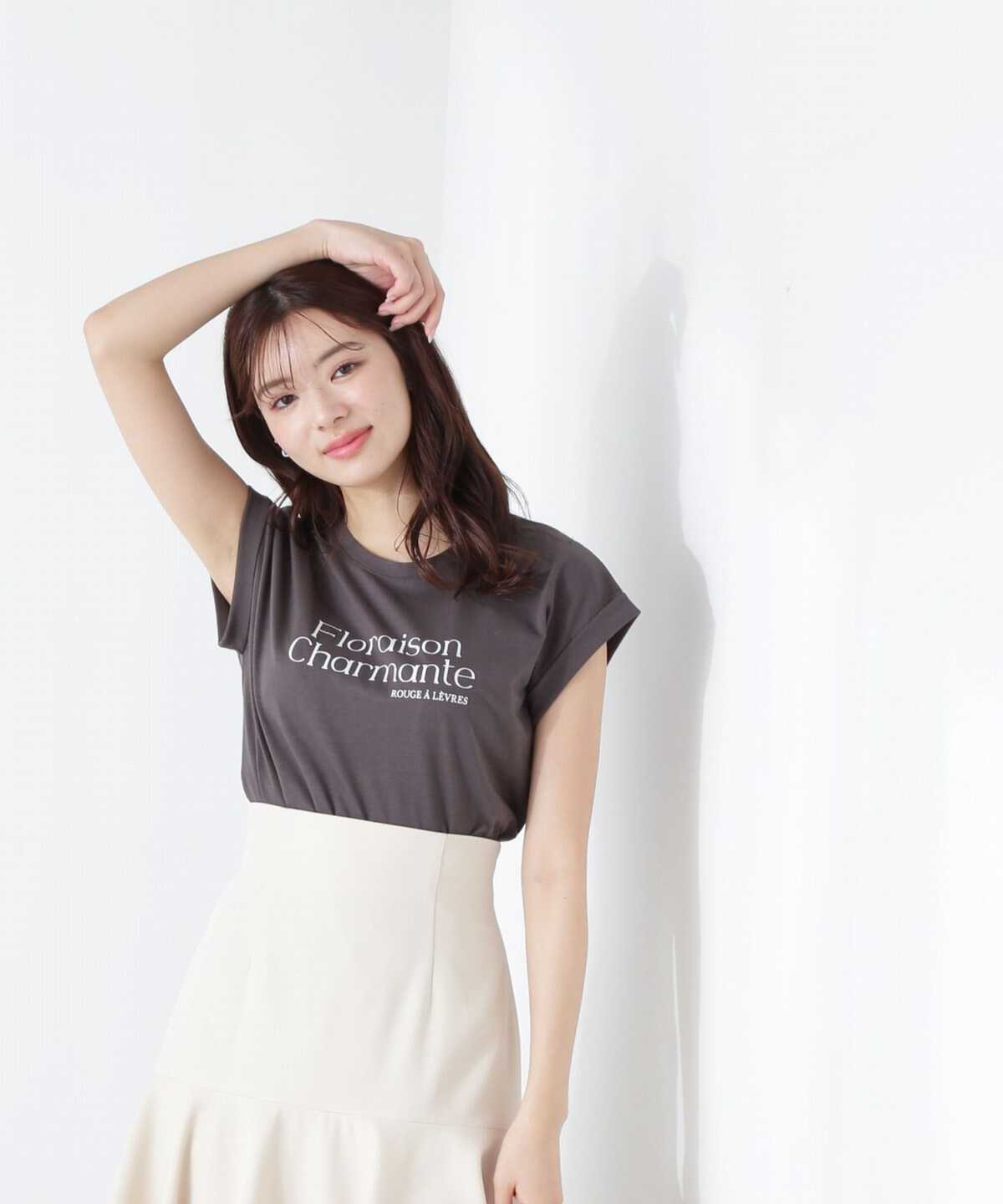 【美人百花6月号掲載 休井美郷さん着用商品】【鈴木愛理さん着用商品】《EDIT COLOGNE》ロゴTシャツ