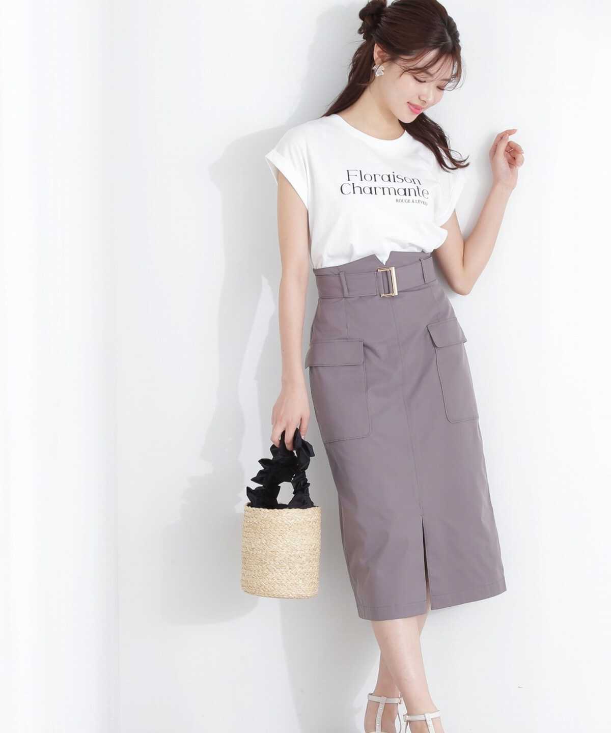 【美人百花6月号掲載 休井美郷さん着用商品】【鈴木愛理さん着用商品】《EDIT COLOGNE》ロゴTシャツ