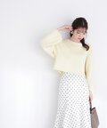 2Wayショート丈ニット WEB限定カラー：ライトカーキ