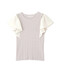 【美人百花6月号掲載 休井美郷さん着用商品】ショルダービジューフリルニット WEB限定：ブラック×ホワイト