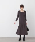 マーメイドドッキングスリーブニットワンピース