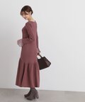 マーメイドドッキングスリーブニットワンピース