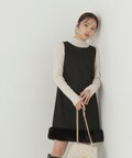 ヘムフェイクファーワンピース