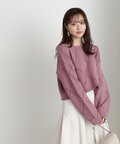 アイレットショート丈ニット