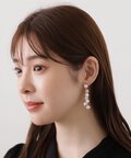 【美人百花10月号掲載 石崎日梨さん着用商品】パールドロップピアス