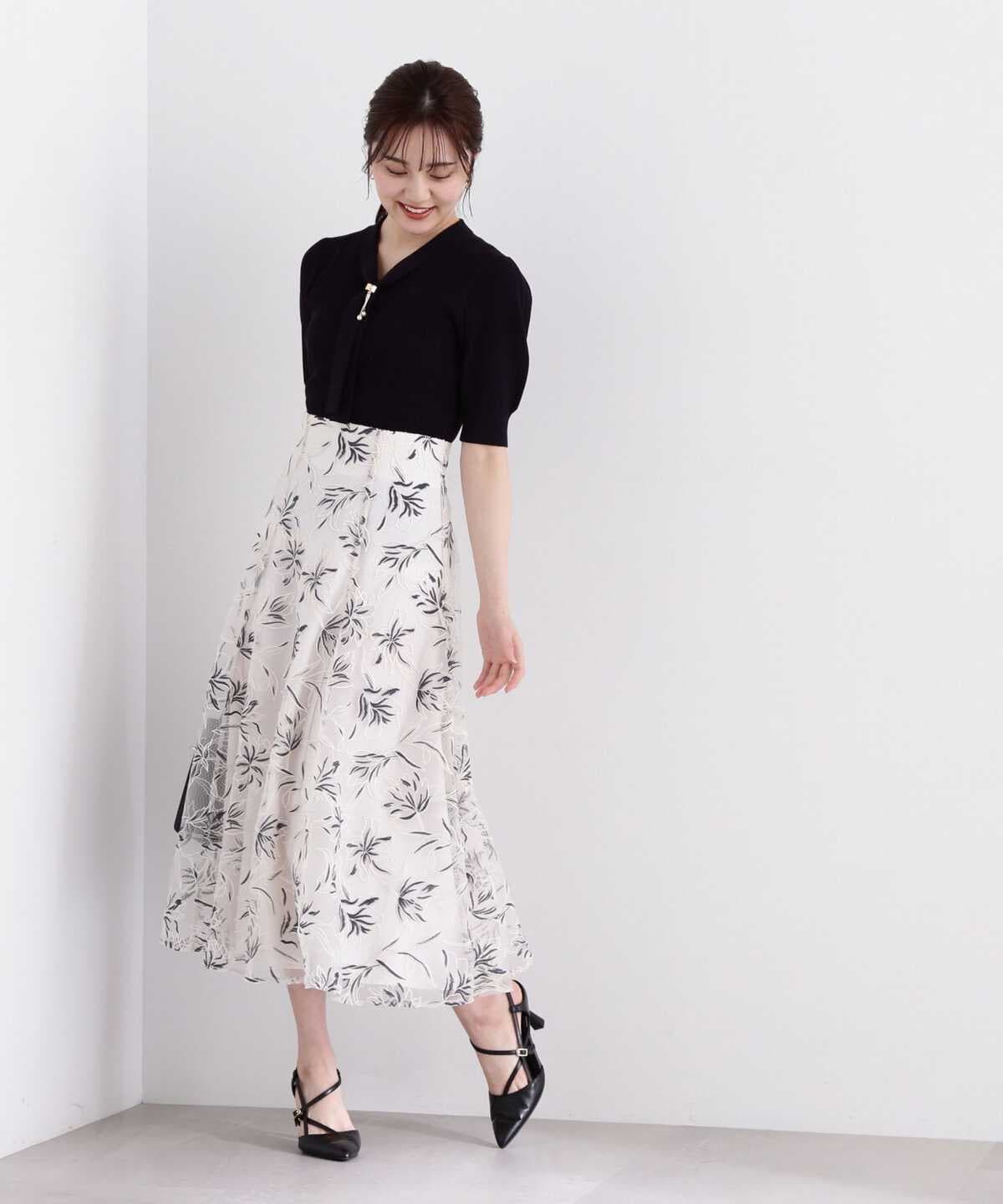 フラワーオーガン刺繍スカート | PROPORTION BODY DRESSING | ノード 
