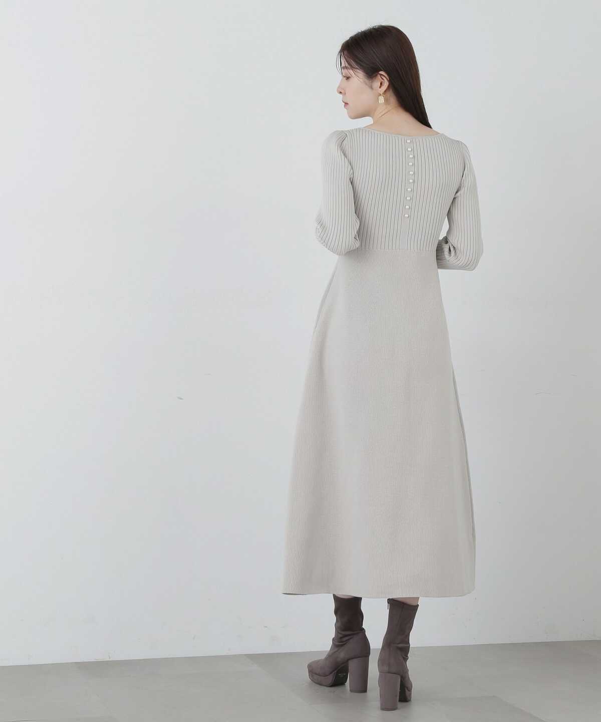 Proportion Body Dressing♡釦デザインフレアワンピース-