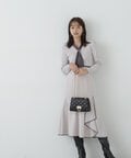 【美人百花12月号掲載 川津明日香さん着用商品】2Wayリングニット WEB限定カラー：ピンク