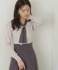 【美人百花12月号掲載 川津明日香さん着用商品】2Wayリングニット WEB限定カラー：ピンク