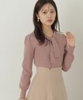 【美人百花12月号掲載 川津明日香さん着用商品】2Wayリングニット WEB限定カラー：ピンク