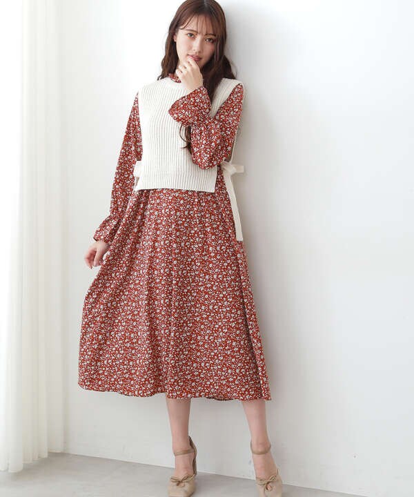 ニットベスト小花柄ワンピースセット Jill By Jillstuart サンエービーディーオンラインストア Sanei Online Store