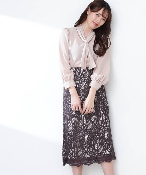 道重さゆみさん着用 美人百花4月号掲載商品 ギュピールレーススカート Jill By Jillstuart サンエービーディーオンラインストア Sanei Online Store