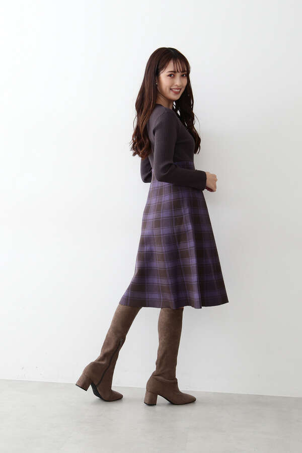 ドッキングチェックニットワンピース Jill By Jillstuart サンエービーディーオンラインストア Sanei Online Store