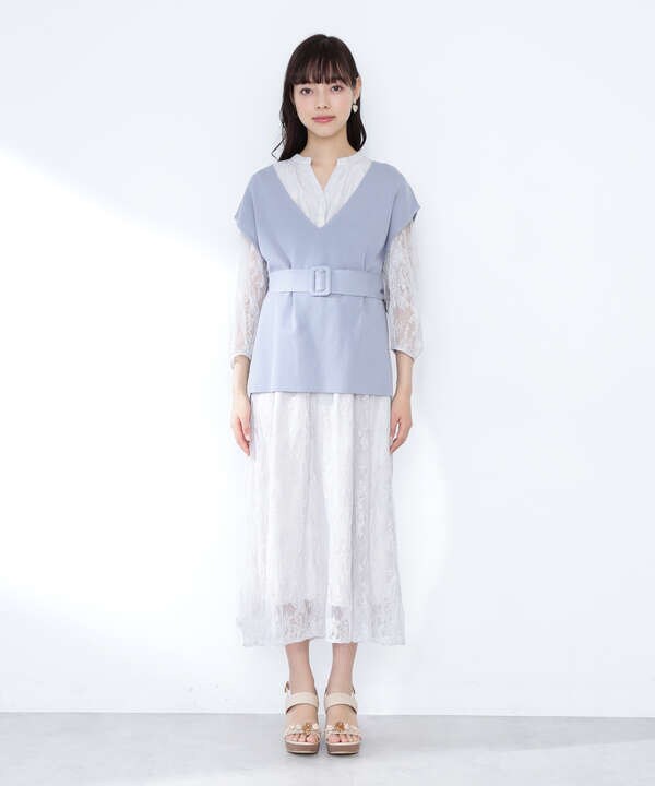 ニットベスト レイヤードワンピセット Jill By Jillstuart サンエービーディーオンラインストア Sanei Online Store