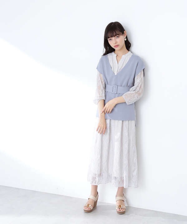 ニットベスト レイヤードワンピセット Jill By Jillstuart サンエービーディーオンラインストア Sanei Online Store