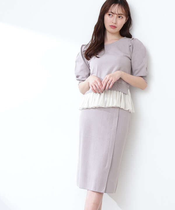 ペプラムニットアップ Jill By Jillstuart ジルバイジルスチュアート 公式 通販 Mix Tokyo ミックスドットトウキョウ