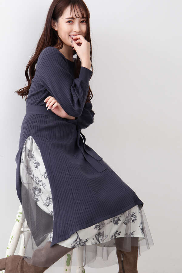 スリットワンピ トーンフラワーｓｅｔ Jill By Jillstuart サンエービーディーオンラインストア Sanei Online Store